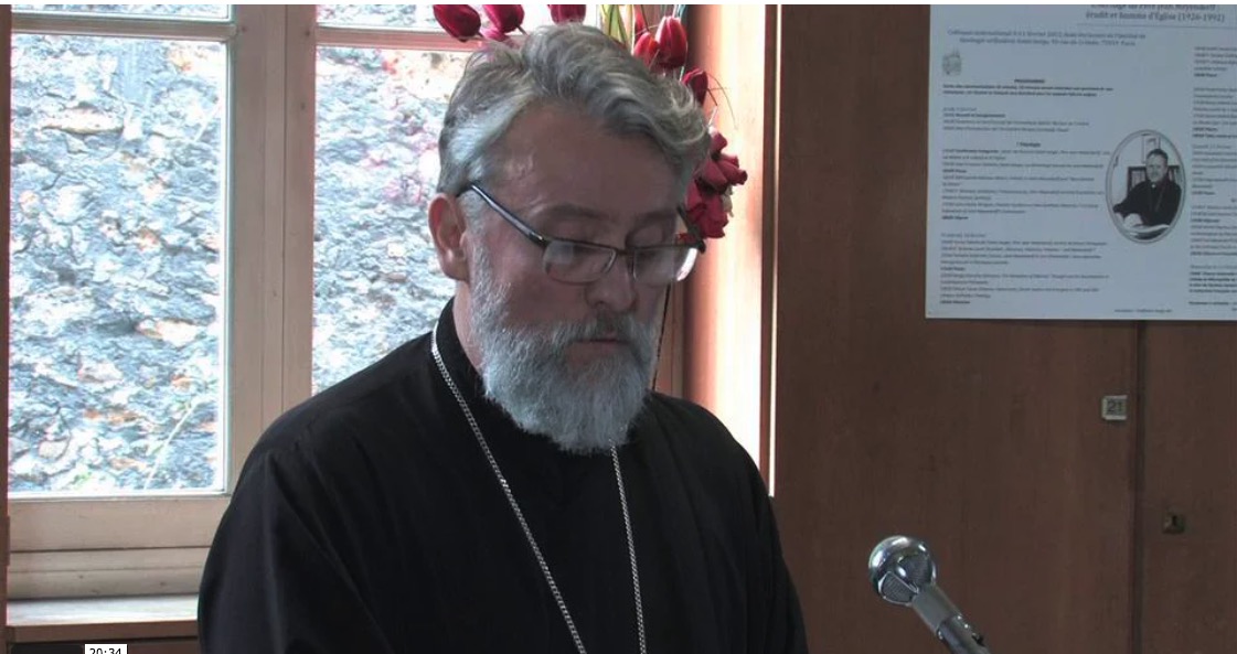 La séance solennelle 2012 de l’Institut de théologie orthodoxe Saint-Serge: la laudatio par le père Jivko Panev