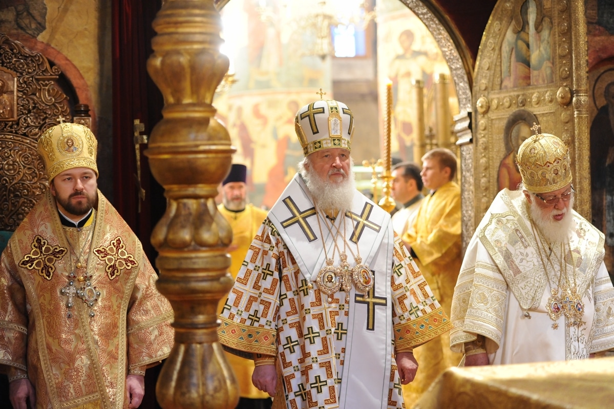 Le patriarche de Moscou Cyrille a célébré 210 offices en 2015