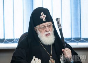 Conférence de presse du catholicos-patriarche Elie II à Moscou