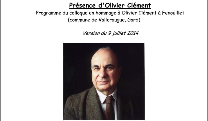 Un colloque consacré à Olivier Clément du 11 au 13 août à Fenouillet