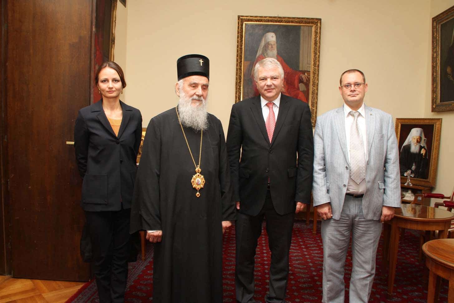 Le patriarche de Serbie Irénée a reçu des hôtes de la Fédération de Russie