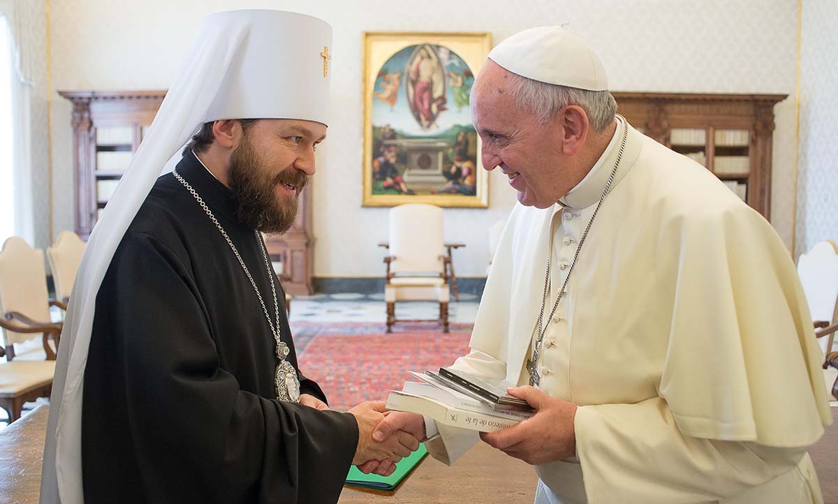 Mgr Hilarion a rencontré le pape François