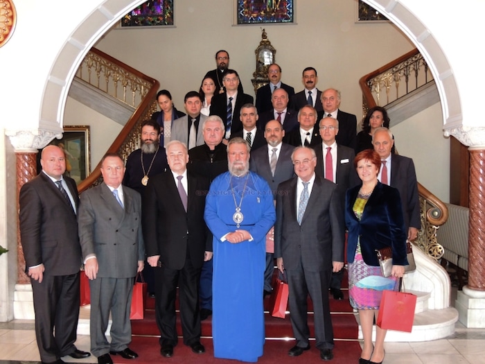 Rencontre de membres de l’Assemblée interparlementaire orthodoxe avec l’archevêque de Chypre