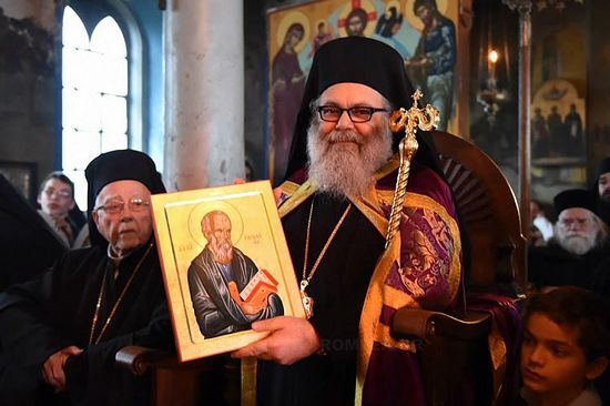 Le patriarche d’Antioche Jean X a visité l’école et la Grande Laure du Mont Athos
