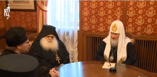 Le patriarche de Moscou Cyrille a rencontré l’higoumène du monastère athonite de Saint-Paul