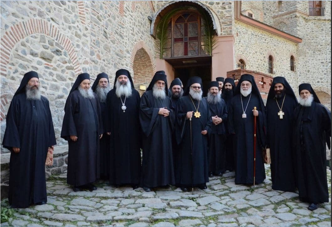 Visite du patriarche d’Antioche Jean X au monastère athonite de Simonos Petras