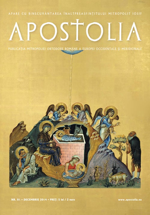 Parution du n°81 (novembre 2014) de la revue “Apostolia” avec un CD de chants byzantins