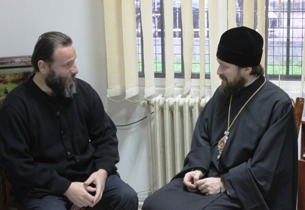 Rencontre du métropolite de Volokolamsk Hilarion avec le président de la République de Macédoine