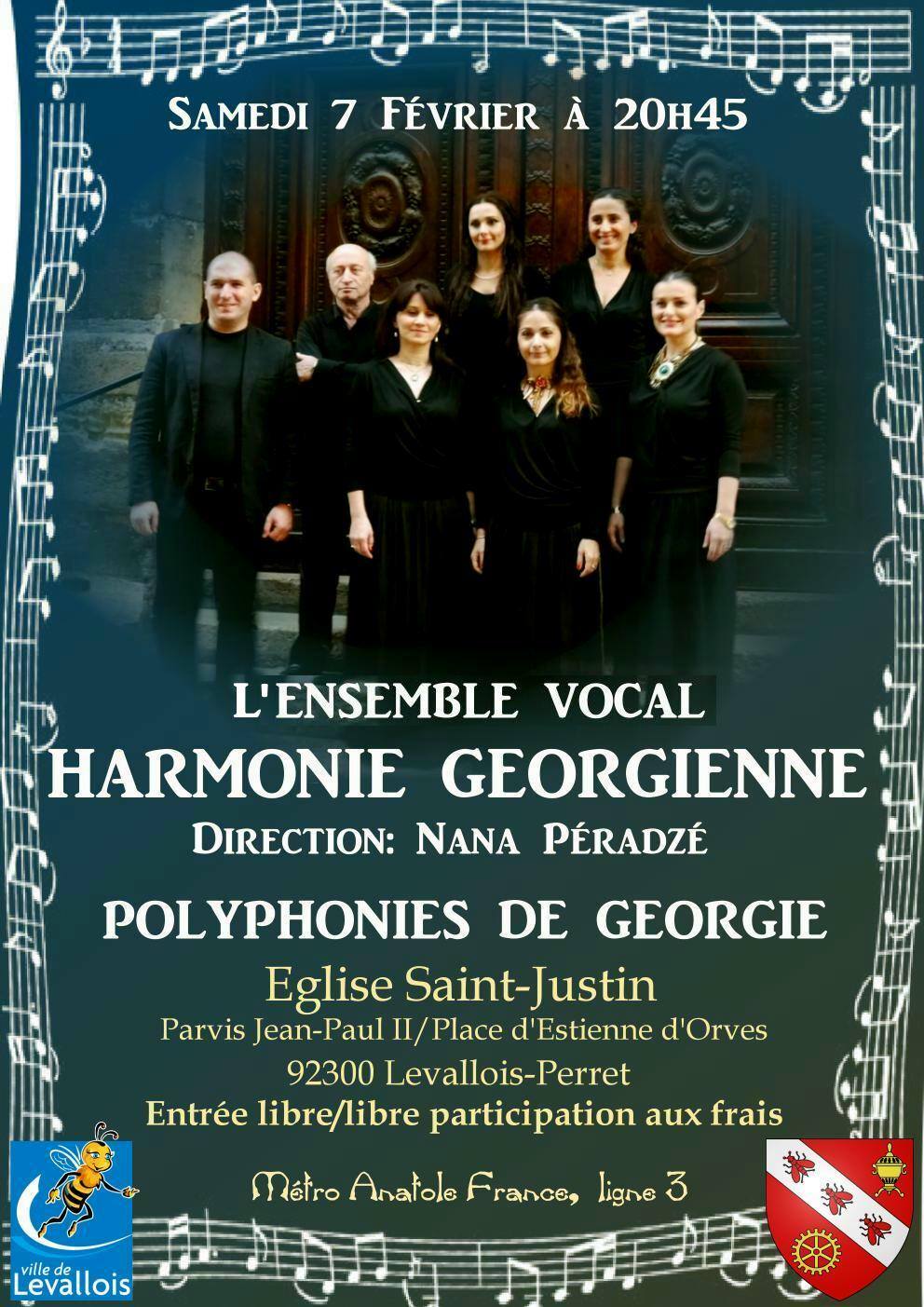 Un concert de l’ensemble Harmonie géorgienne