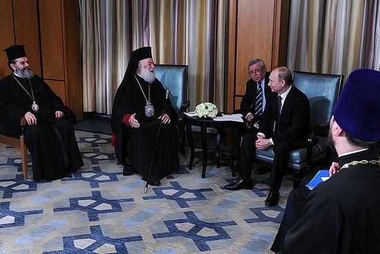 Au cours de sa visite au Caire, le président Poutine a rencontré le pape et patriarche d’Alexandrie Théodore II