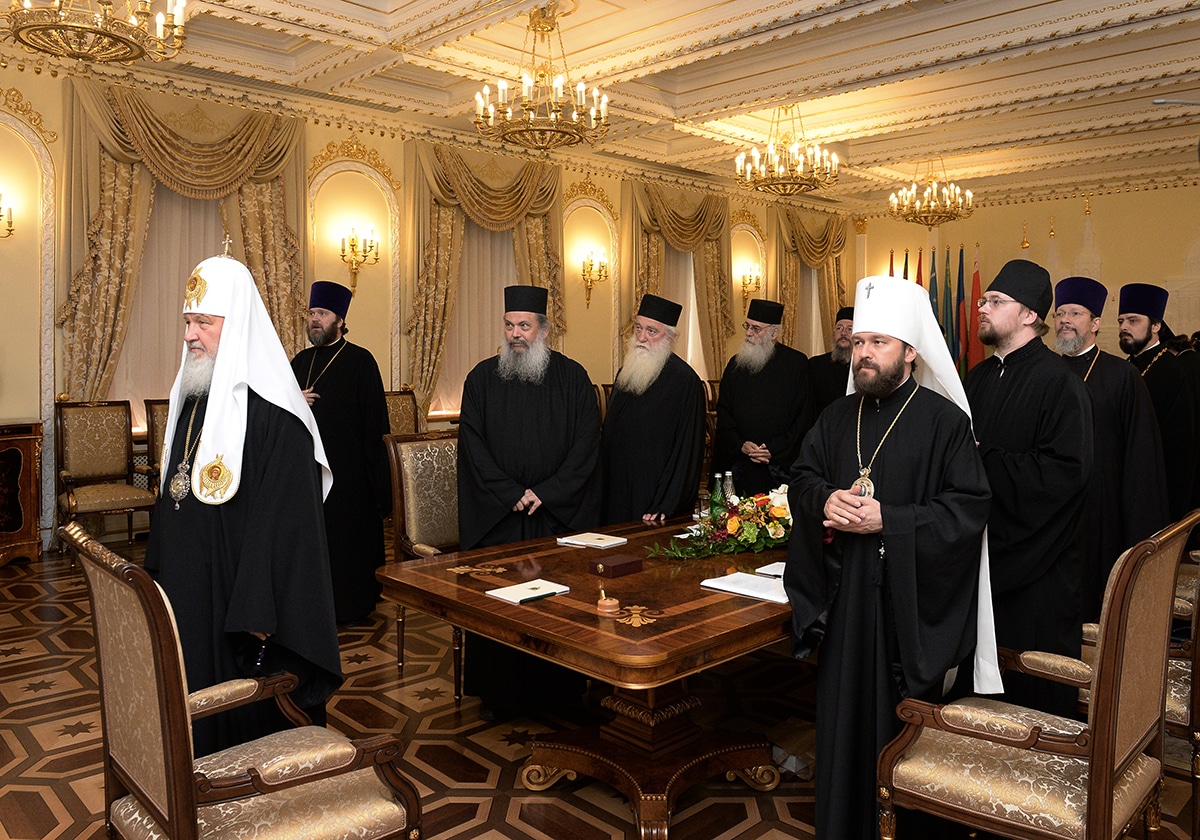 Le primat de l’Église russe a reçu les membres de la commission pour la préparation du millénaire de la présence monastique russe sur le Mont Athos