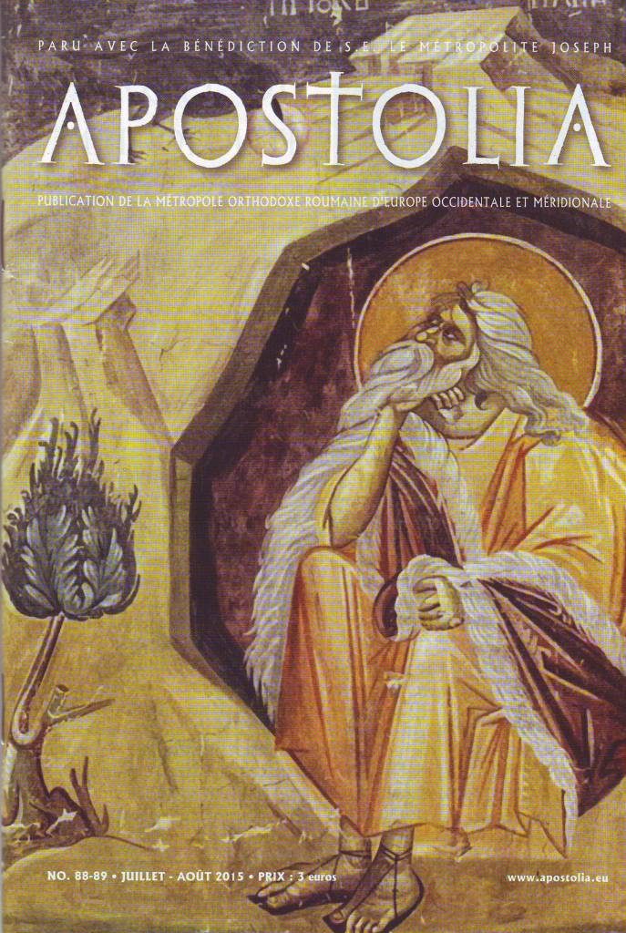 Parution du n°88-89 (juillet-août 2015) de la revue “Apostolia”