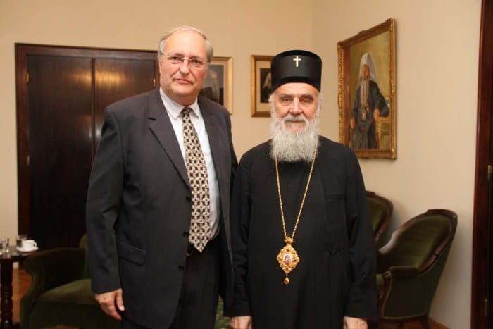 Le patriarche de Serbie Irénée a reçu le directeur du centre Simon Wiesenthal