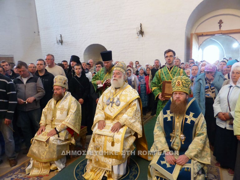 Le pape et patriarche d’Alexandrie Théodore II a présidé la liturgie au monastère de la Transfiguration du Sauveur sur les îles Solovki