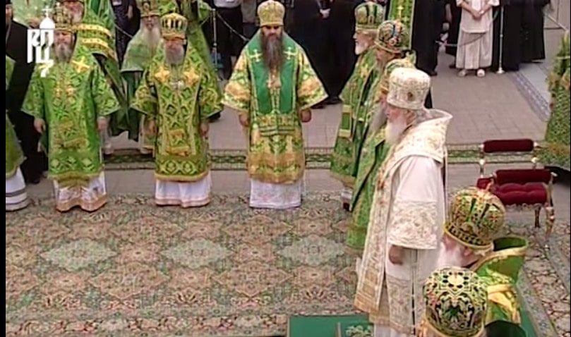 Liturgie célébrée par le patriarche de Moscou Cyrille au monastère de Diveevo à l’occasion de la fête de saint Séraphin de Sarov