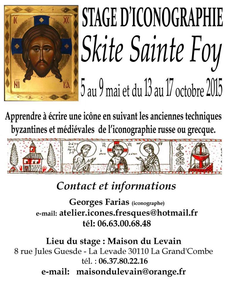 Un stage d’iconographie au skite Sainte-Foy du 13 au 17 octobre