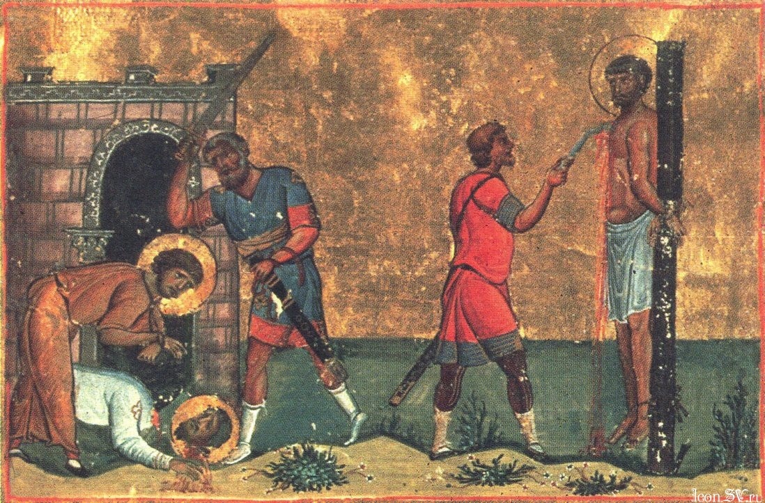 Saints Trophime, Sabbace et Dorymède, martyrs à Antioche de Pisidie (276),