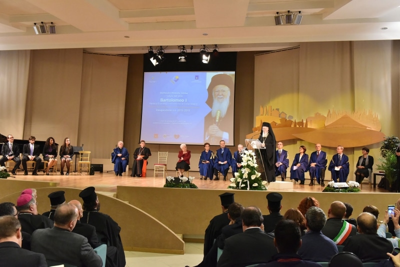 Italie: le patriarche oecuménique Bartholomée a reçu un doctorat honoris causa en « Culture de l’unité »
