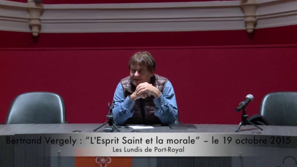 Bertrand Vergely : « L’Esprit Saint et la morale »