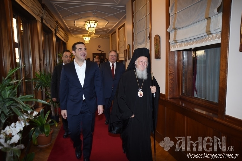Le Premier ministre grec Alexis Tsipras a rencontré le patriarche œcuménique
