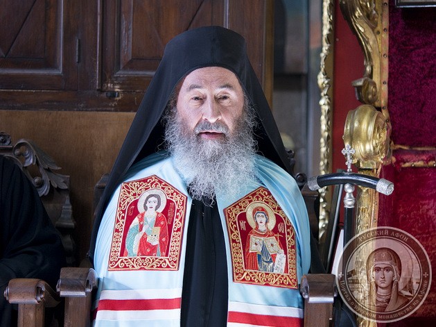 Le métropolite Onuphre, primat de l’Église orthodoxe d’Ukraine, effectue un pèlerinage sur le Mont Athos