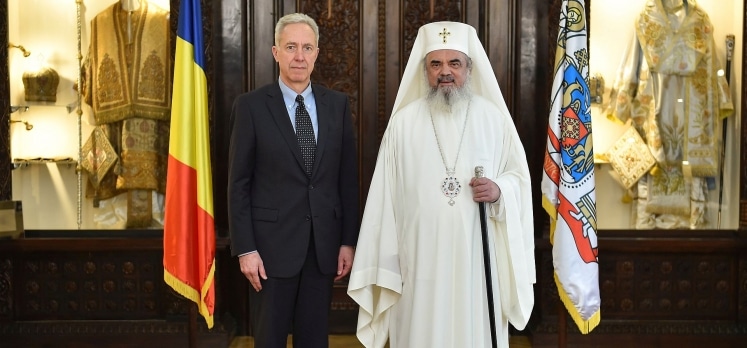 Le nouvel ambassadeur des États-Unis en Roumanie a rendu visite au patriarche Daniel