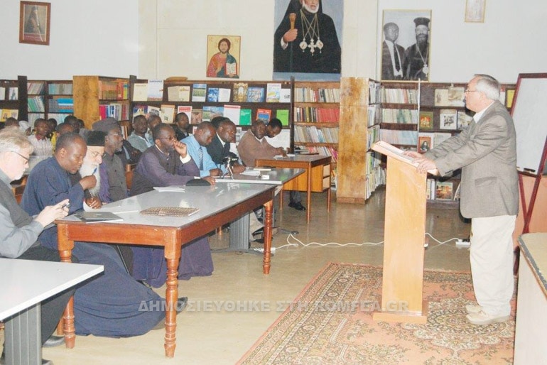 Le professeur Paul Meyendorff (Église orthodoxe d’Amérique) et le hiéromoine Romain (Église de Finlande) ont rendu visite à la Faculté de théologie du diocèse du Kenya du Patriarcat d’Alexandrie