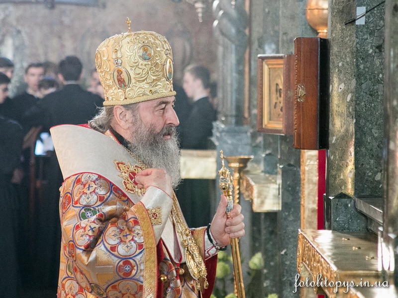 Le métropolite de Kiev Onuphre à évoqué « les tentations au moment de la prière » à la Laure des Grottes