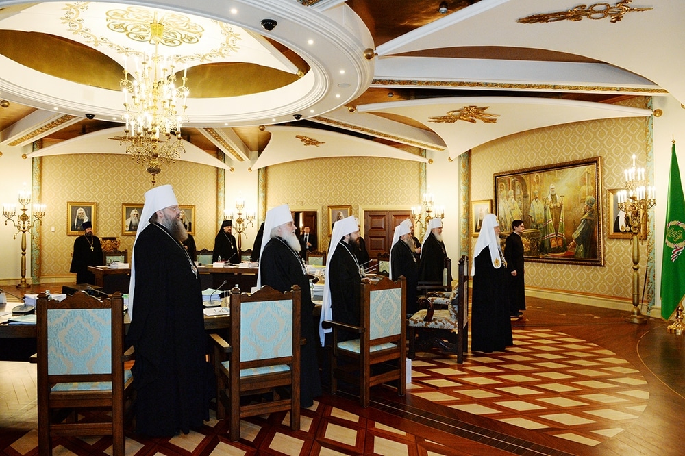 Réunion du Haut conseil de l’Église orthodoxe russe sous la présidence du patriarche Cyrille