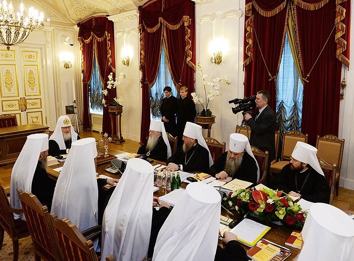 Session du Saint-Synode de l’Église orthodoxe russe à Saint-Pétersbourg