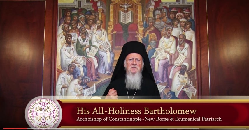 Message en anglais du patriarche œcuménique Bartholomée sur le saint et grand Concile