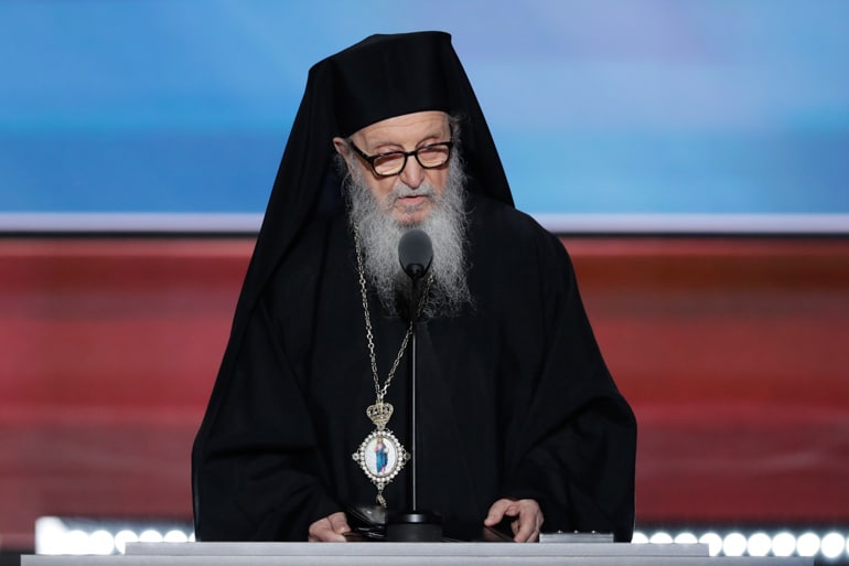 L’archevêque d’Amérique Demetrios (Patriarcat œcuménique) a lu la prière de clôture à la convention du Parti républicain à Cleveland