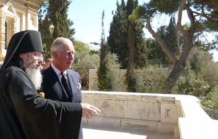Le prince Charles a rendu visite au couvent orthodoxe russe de Gethsémani