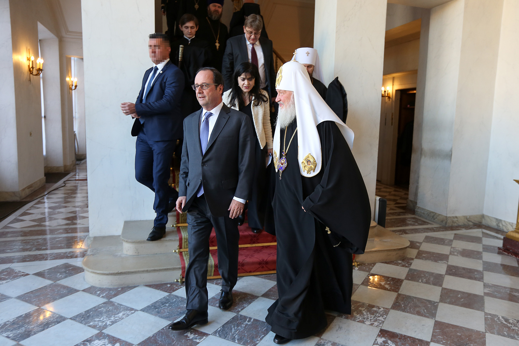 Le président François Hollande s’est entretenu avec le patriarche Cyrille