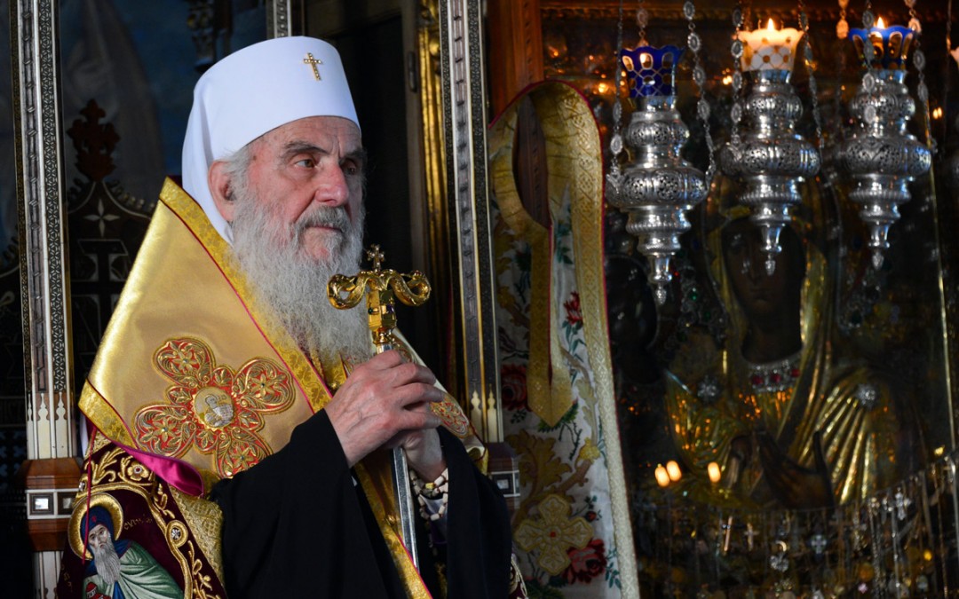Visite du patriarche de Serbie Irénée sur le Mont Athos