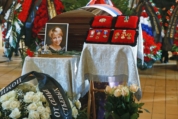 Les victimes du crash de l’avion Tupolev 154, dont la « doctoresse Liza » et le lieutenant général Valery Khalilov ont été inhumés à Moscou