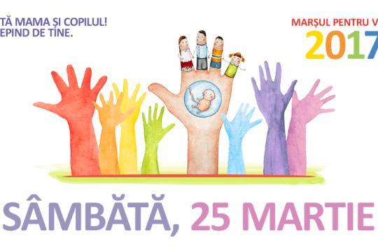 La « marche pour la vie » aura lieu le 25 mars 2017 en Roumanie et en République de Moldavie