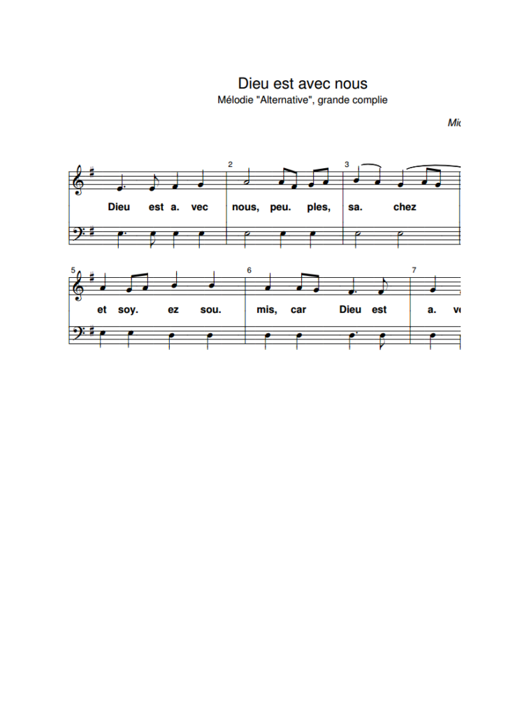 Site dédié à la musique liturgique du père Michel Fortounatto