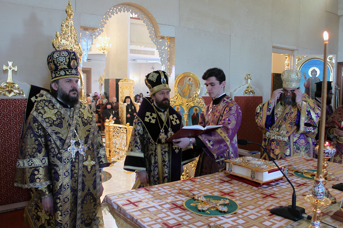 Célébration de la première liturgie en la nouvelle église orthodoxe russe d’Episkopi, à Chypre