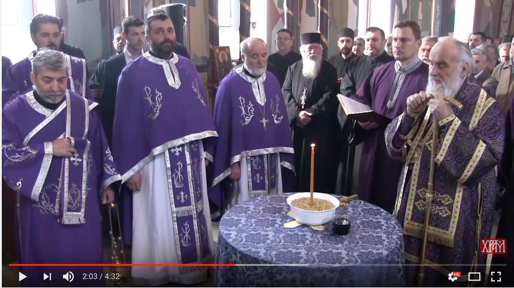 Le patriarche de Serbie Irinée a célébré un office de requiem pour les victimes des bombardements de l’OTAN en 1999