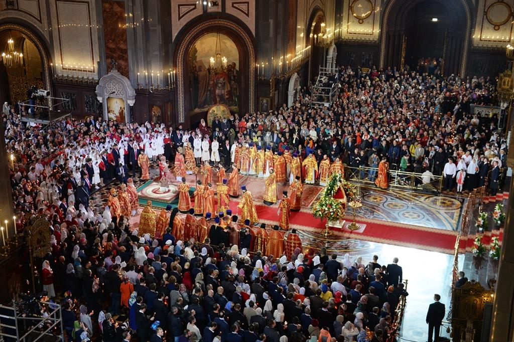 Vidéo: la nuit de Pâques à la cathédrale du Christ-Sauveur à Moscou