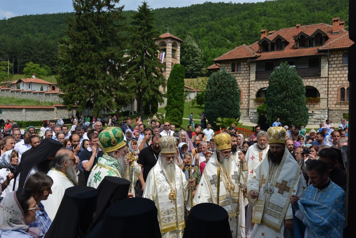 Fête de saint Justin Popović au monastère de Ćelije (Serbie)