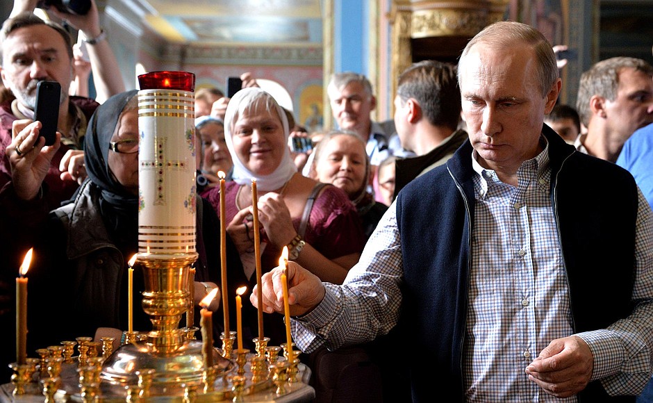 Le président Vladimir Poutine a rendu visite au monastère de Valaam