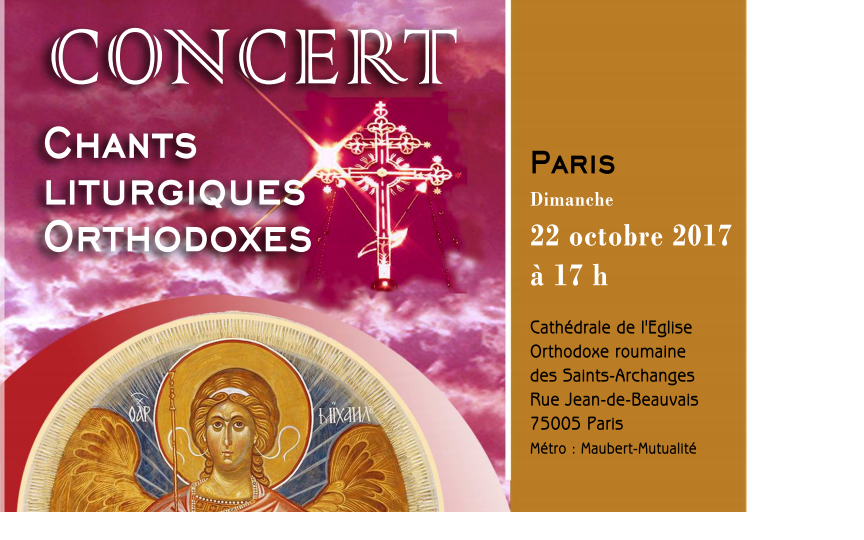 Concert de chants liturgiques orthodoxes à Paris