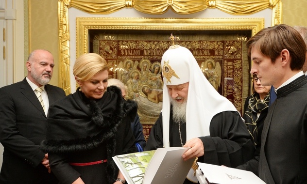 Rencontre du primat de l’Église orthodoxe russe avec le président croate