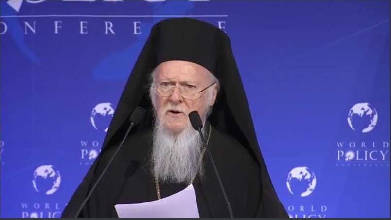 Discours du patriarche œcuménique à la Xe « World policy conference » à Marrakech