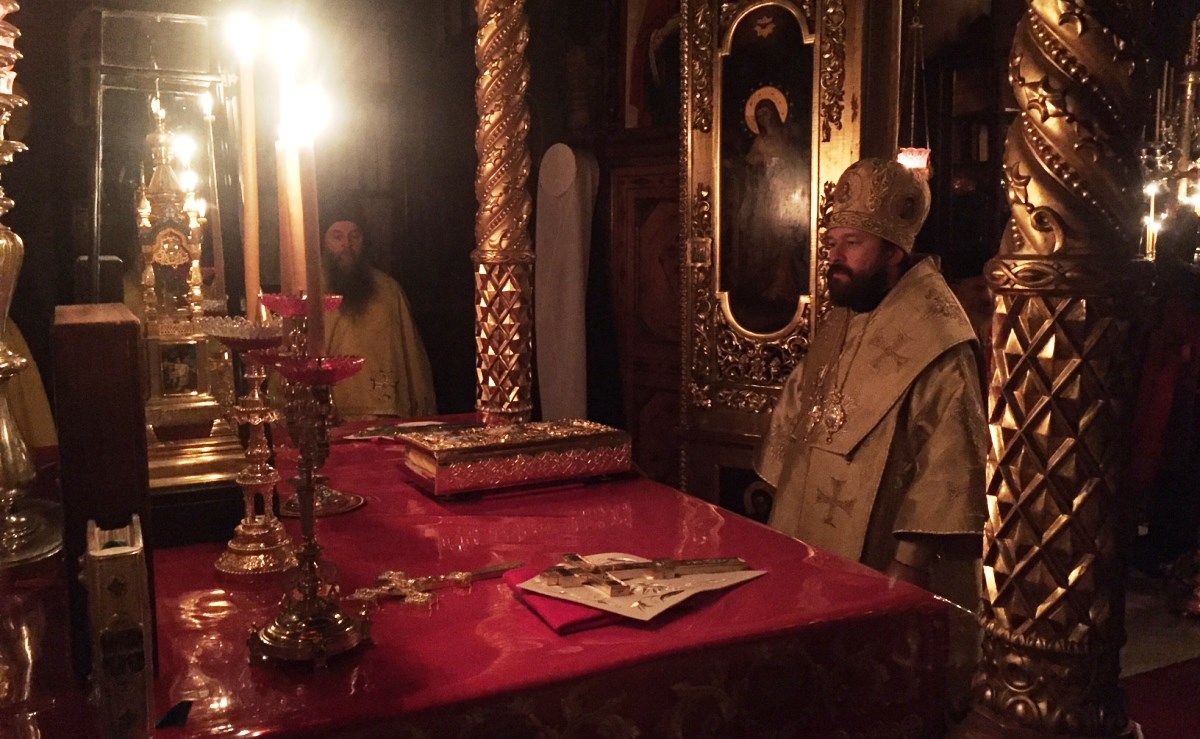Fin du séjour du métropolite Hilarion au Mont Athos