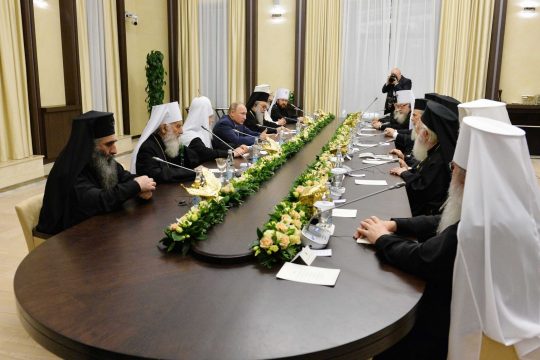 Le président Vladimir Poutine a reçu les primats des églises orthodoxes locales