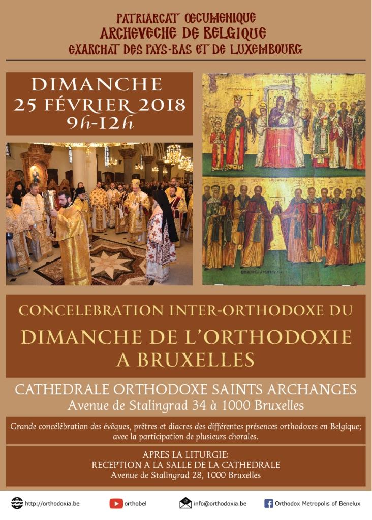 Vidéo : la célébration du Dimanche  de l’orthodoxie à Bruxelles