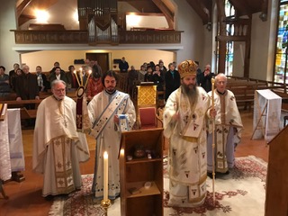 L’évêque d’Autriche et de Suisse André (Église orthodoxe serbe) a visité sa paroisse francophone de Lausanne